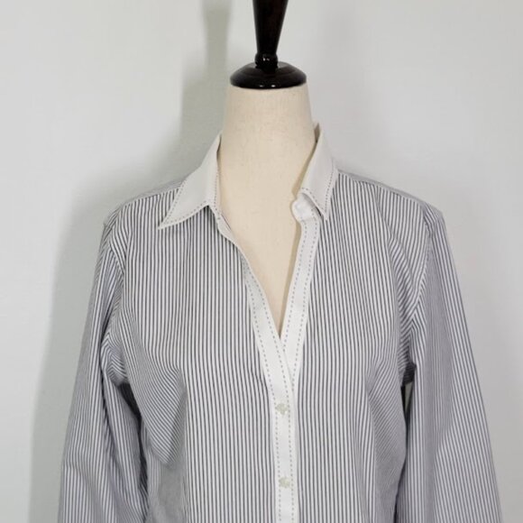 BROOKS BROTHERS fitted non-iron stretch top Sz 8 - Picture 2 of 9